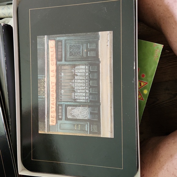 Vintage Les Bistros Cork Back Place Mats Set of 6 - Picture 4 of 8